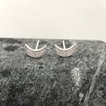 Brinco Lua Cravejado de Zircônia Prata 925