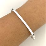 Bracelete Prata Legitima 925 Fio Quadrado 3mm Liso 