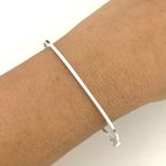 Bracelete Prata Legitima 925 Fio Quadrado 1,5 milímetros Liso 