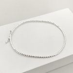 Bracelete Prata Legitima 925 Fio Torcido 2 milímetros 