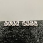 Brinco Prata Legítima 925 Gotas com Zirconia Cristal