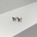 Brinco Prata Legítima 925 Baby Borboleta Origami 