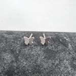 Brinco Prata Legítima 925 Baby Borboleta Origami 