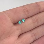 Brinco Prata Legítima 925 Baby 5mm Zirconia Verde 