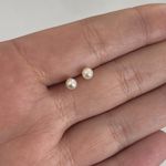 Brinco Prata Legítima 925 Perola 4mm 