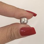 Berloque Prata Legitima 925 Redondo Com Zircônia 