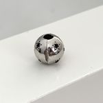 Berloque Prata Legitima 925 Redondo Com Zircônia 