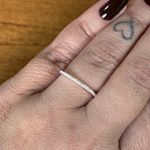 Anel Aparador Prata Legítima 925 Meia Aliança Zirconia Cristal