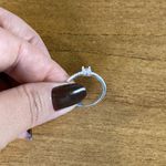 Anel Prata Legitimo 925 Meia Aliança com Zirconia 3 milímetros Cristal 