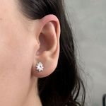 Conjunto Prata Legítima 925 Brinco e Pingente Gota Zirconia Cristal