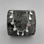 Choker Colar Prata Legítima 925 com Pingentes Medalhas