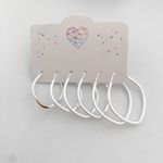 Kit Prata Legitima 925 Argola Navete Fio Quadrado