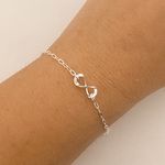 Pulseira Prata Legitima 925 Infinito 1,2gr