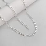 Conjunto Prata Legitima 925 Corrente e Pulseira Grumet