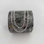 Conjunto Prata Legitima 925 Corrente e Pulseira Grumet