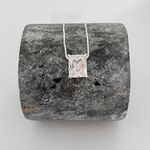 Corrente Prata Legitima 925 Veneziana 50cm com Pingente Caixa Alta Cristal