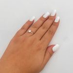 Anel Prata Legitima 925 Solitário Zirconia Cristal