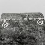 Pulseira Prata Legitima 925 com 3 Pingentes Trevo Vazado 1,2gr