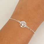 Pulseira Prata Legitima 925 Árvore da Vida 1,2gr 