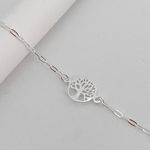 Pulseira Prata Legitima 925 Árvore da Vida 1,2gr 