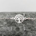 Pulseira Prata Legitima 925 Árvore da Vida 1,2gr 