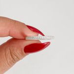 Anel Aparador Prata Legitima 925 Aliança Inteira Zirconia Cristal