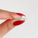 Anel Aparador Prata Legitima 925 Aliança Inteira Zirconia Verde