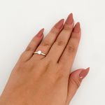 Anel Prata Legitima 925 Solitário Moissanite 4mm