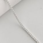 Pulseira Riviera Prata Legitima 925 Zircônia Cristal 