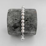 Pulseira Prata Legitima 925 Bolas 6 milimetros