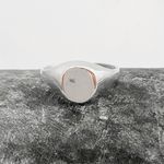 Anel Prata Legitima 925 Sinete Redondo