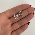 Brinco Prata Legítima 925 Elos Redondo Liso 