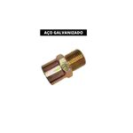 Adaptador em Aço Femea 1/4 x 1/4 NPT Macho 000.LUB-5D