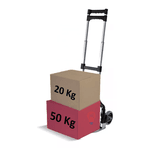 CARRINHO DOBRAVEL PARA TRANSPORTE EM ALUMINIO CAP.70 KILOS