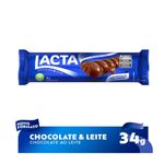 CHOCOLATE TABLETINHO LACTA AO LEITE 34 GRAMAS 