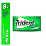 GOMA DE MASCAR TRIDENT MENTA 8 GRAMAS