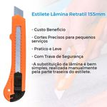 ESTILETE LÂMINA RETRATIL 18MM