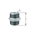 NIPLE RETO GALVANIZADO 3/8