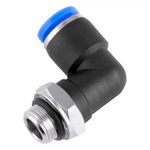 CONEXAO PNEUMATICA DE ENGATE RAPIDO COTOVELO MACHO TUBO 08 X 1/8 BSP