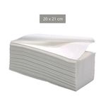 TOALHA DE PAPEL INTERFOLHADO 20 X 21CM 100% CELULOSE PCT COM 1000 FLS