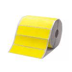 ETIQUETA ADESIVA COUCHE 100 X 35MM X 1 COL. AMARELO FLUORESCENTE