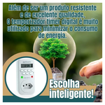 TIMER DIGITAL 16 PROGRAMAS BIVOLT COM BATERIA