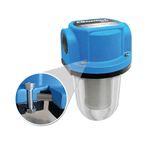 Filtro de Linha de 1 1/2 Para Diesel ou Gasolina Copo de Aluminio, Elemento de Inóx PA159
