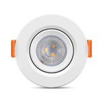 LUMINARIA LED DE EMBUTIR REDONDA 3W 3000K ECOSPOT MR11 74 X 25MM 