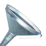 FUNIL RETO PARA TRATOR COM TELA EM AÇO ZINCADO LUBEFER LUB-57B
