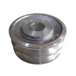 POLIA ALUMINIO 60MM 2 CANAIS A FURO 19MM LAVADORA ZM BOMBAS LR-14 E 20