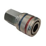 ENGATE RAPIDO 1/4" P/ AR COMPRIMIDO ROSCA FEMEA 1/4" NPT BREMEN 103