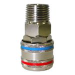 ENGATE RAPIDO 1/4" P/ AR COMPRIMIDO ROSCA MACHO 1/2" NPT BREMEN 1447