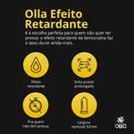 PRESERVATIVO LUBRIFICADO OLLA EFEITO RETARDANTE PCT COM 3 UN