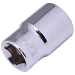 SOQUETE ESTRIADO WORKER 401579 ENCAIXE 1/2 CROMO VANADIUM 17MM